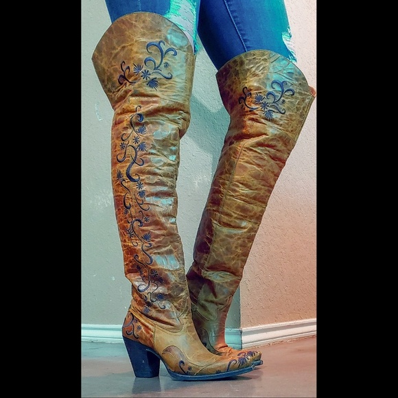 cowgirl boots over the knee